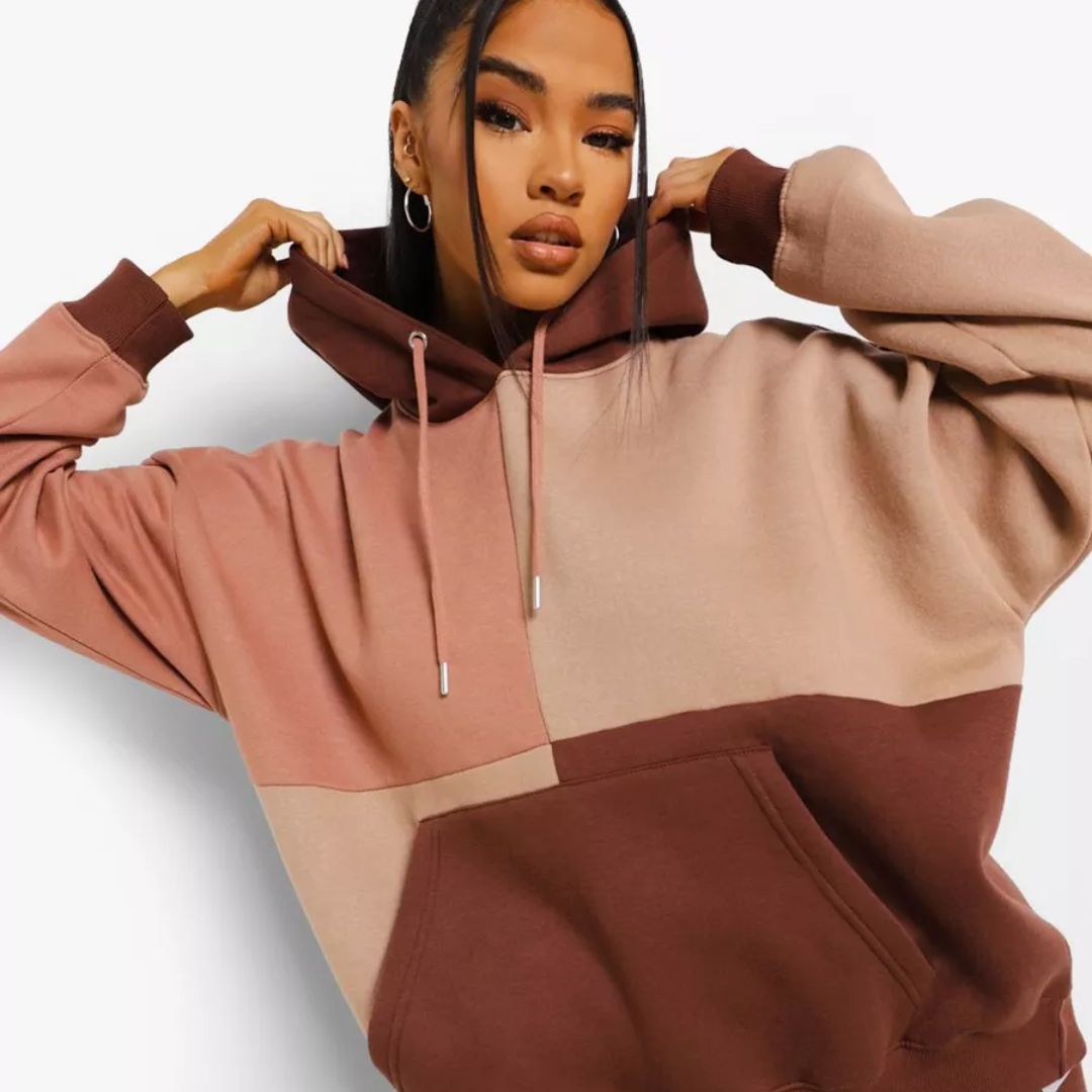 Colour-Blocked Hoodie