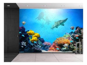 underwater world 3d wallpaper for wall 